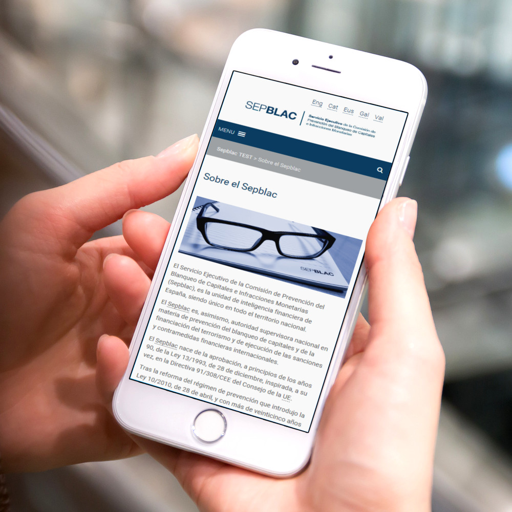 El Sepblac renueva su página web