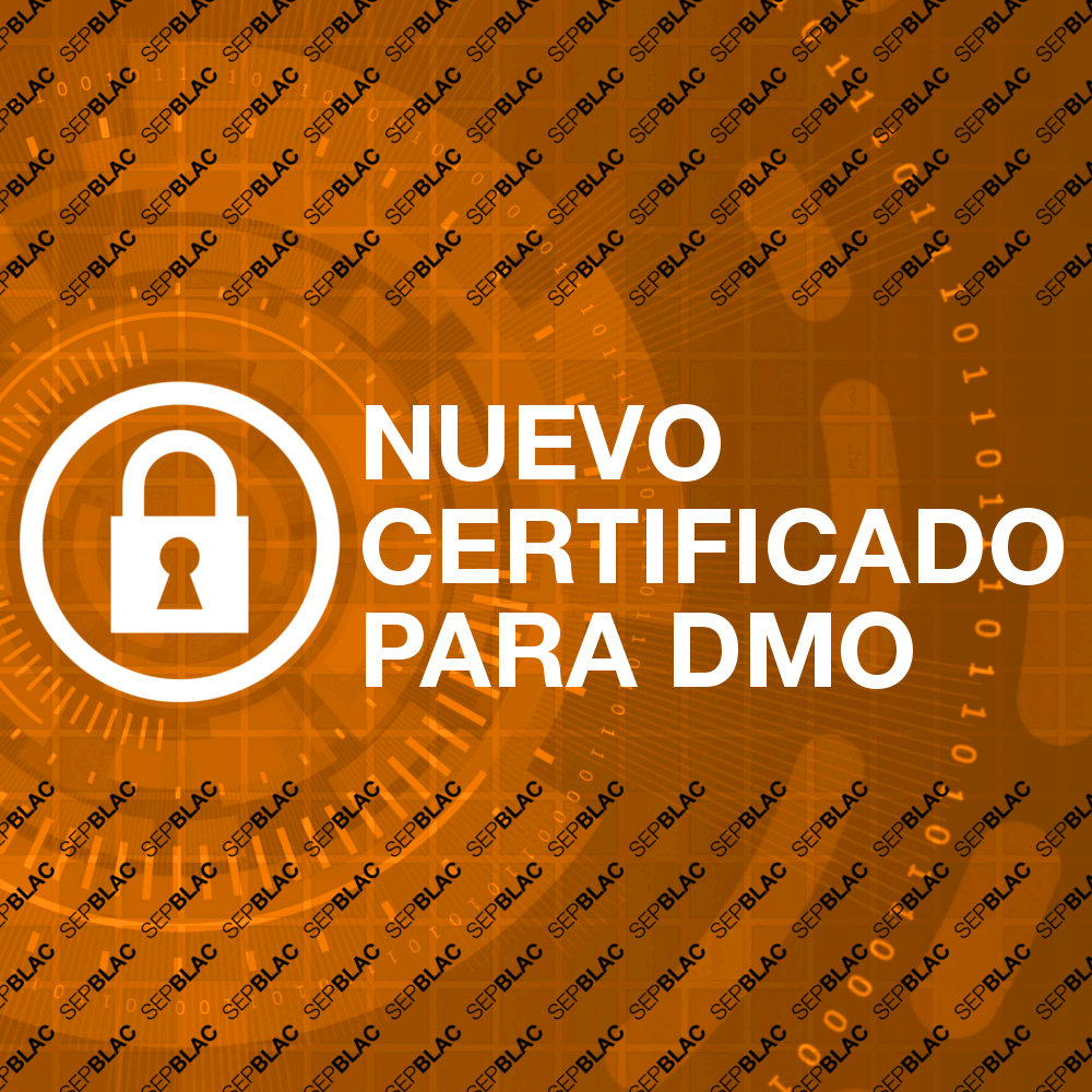 DMO Software: Renewal of the public certificate of Sepblac