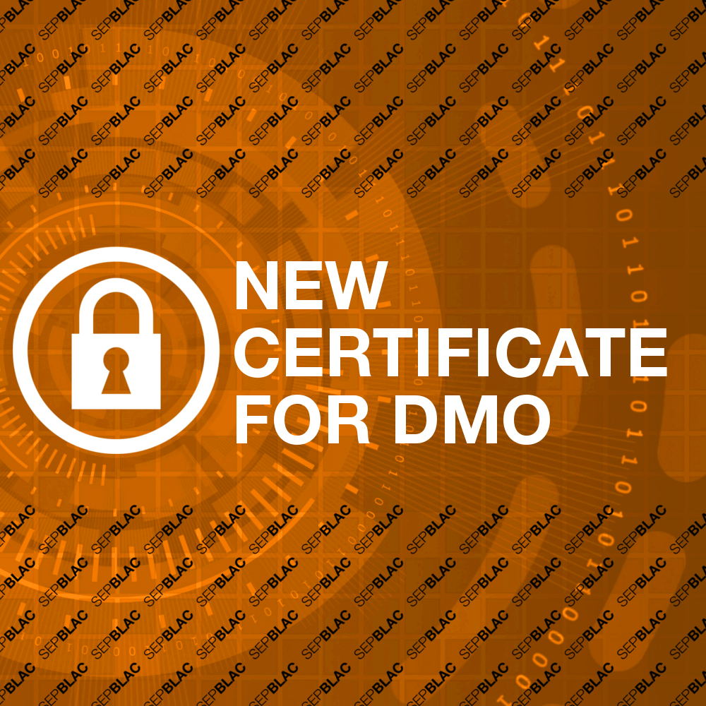 DMO Software: Renewal of the public certificate of Sepblac